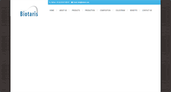 Desktop Screenshot of biotaris.com