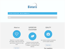 Tablet Screenshot of biotaris.com